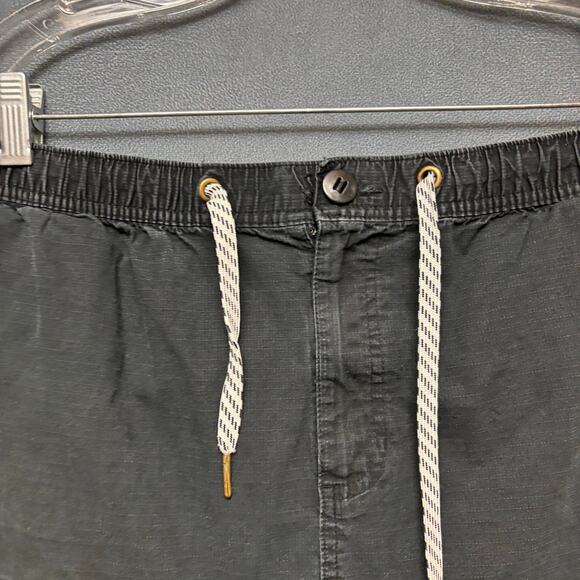 George Mens Black Jogger Pants Size L Elastic Waist Zip Pocket Skater Streetwear - Picture 10 of 14